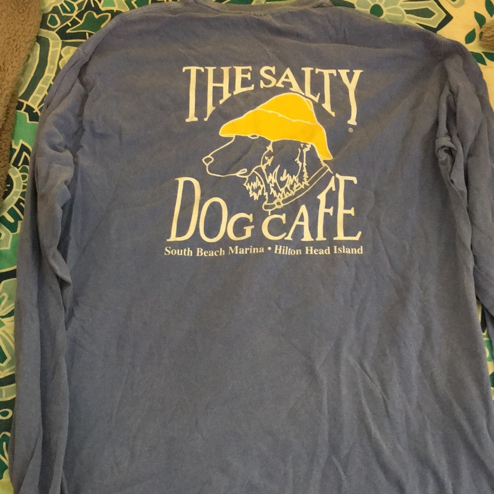 The Salty Dog Blue Med. Comfort Colors Long Sleeve